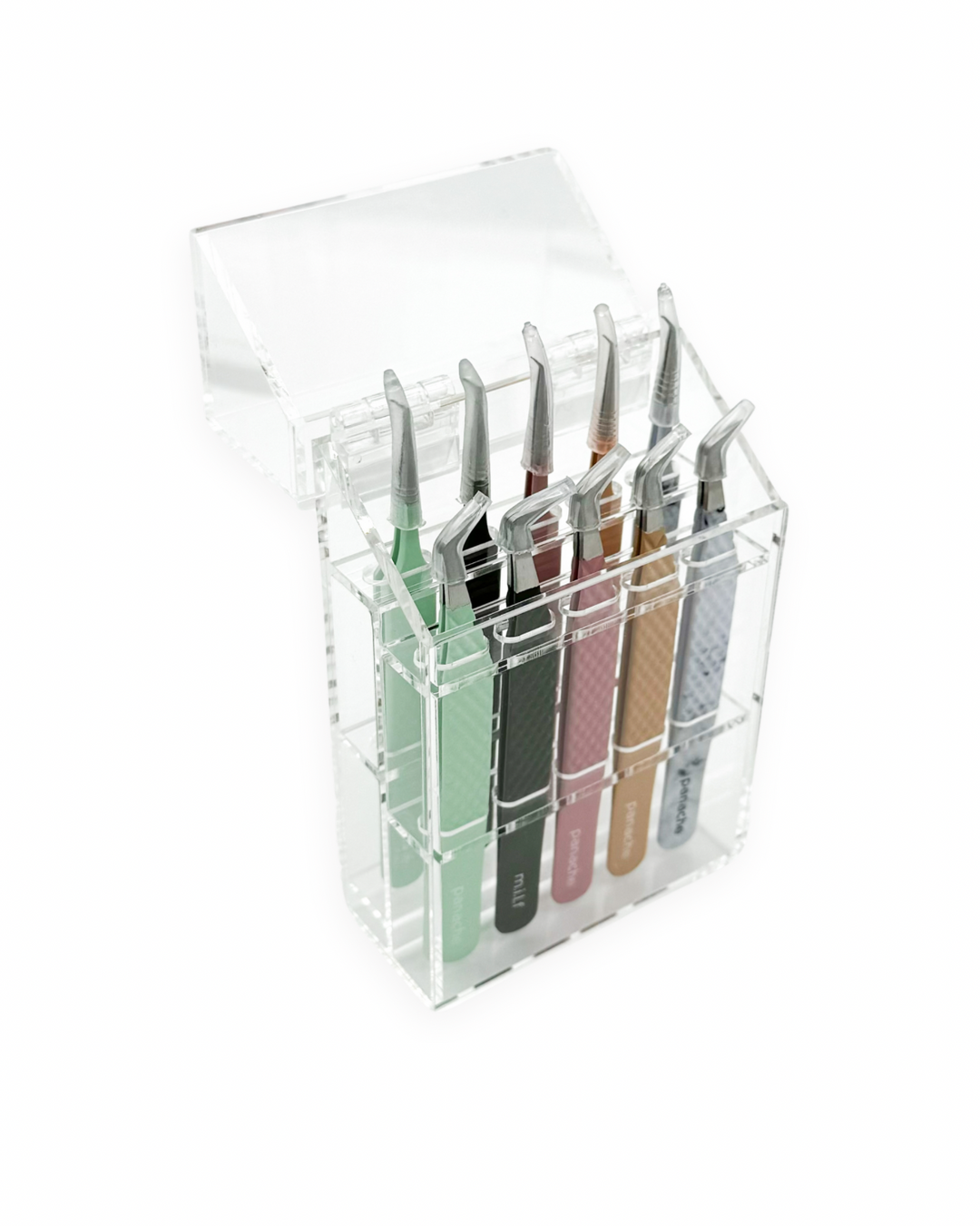 10-Tweezer Acrylic Case