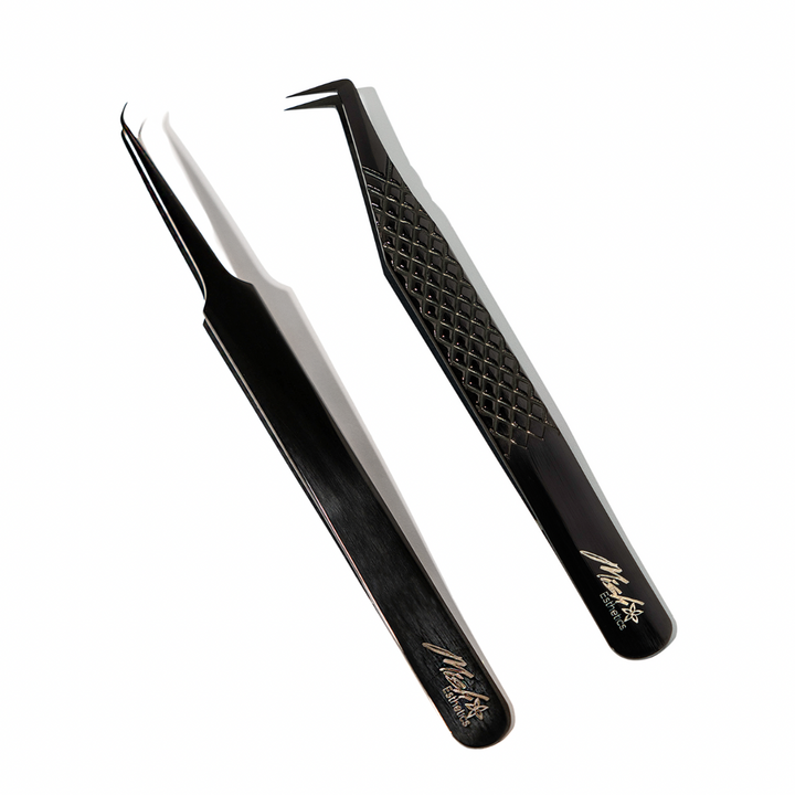 Plasma Black m.i.l.f Duo lash tweezers set