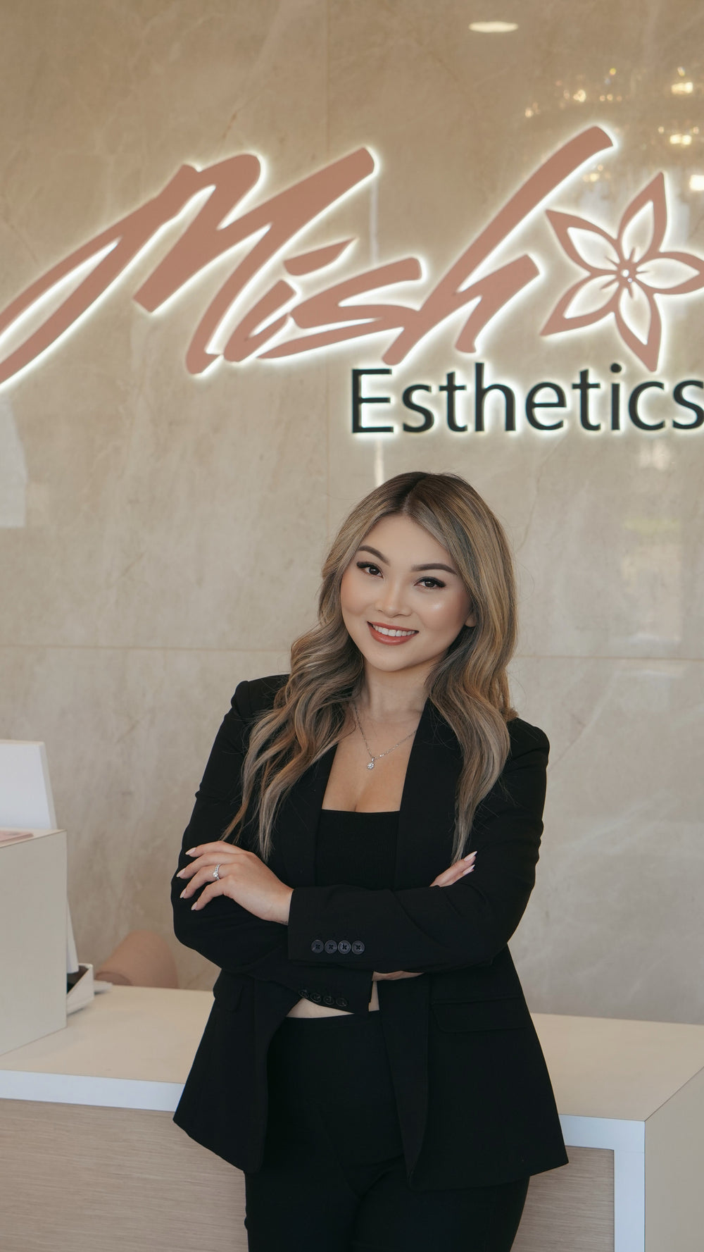 Salon business coach and lash extensions mentor Mish from Mish Esthetics