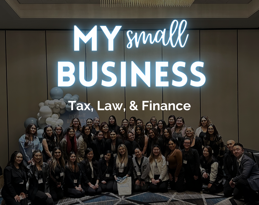 Group photo from the original my small business lash seminar that covered salon accounting